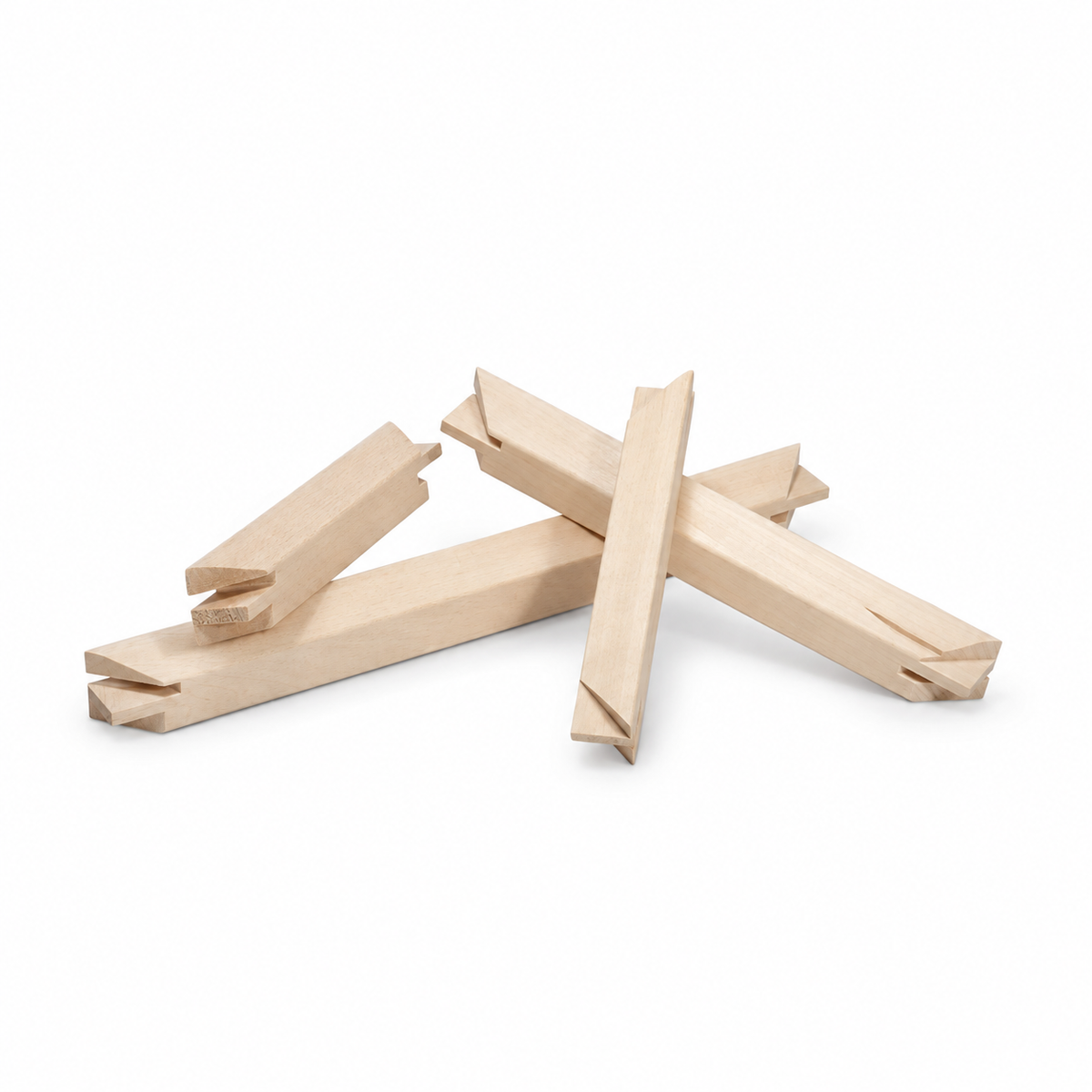 Apollon 82 Series profile stretcher bars, loose bars arranged in a group