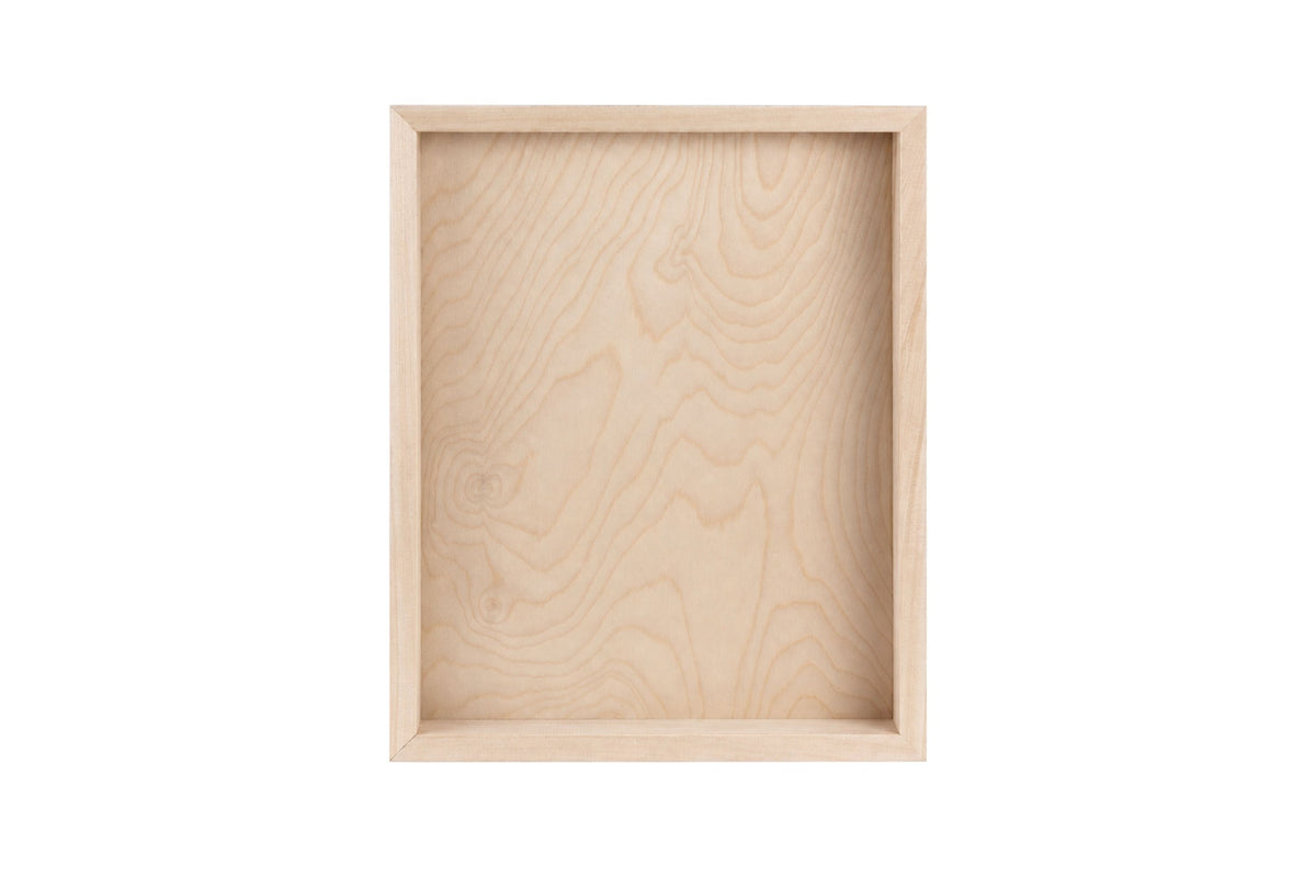 Apollon 2½″ cradled birch wood panel, rear view