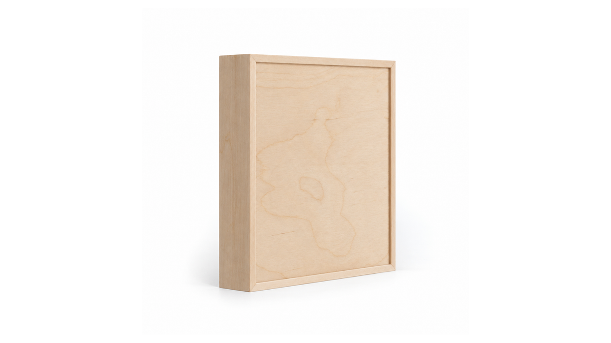 Apollon gallery-profile liquid art panel, front angled view