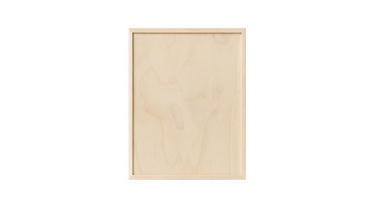 Apollon liquid art birch panel, front view