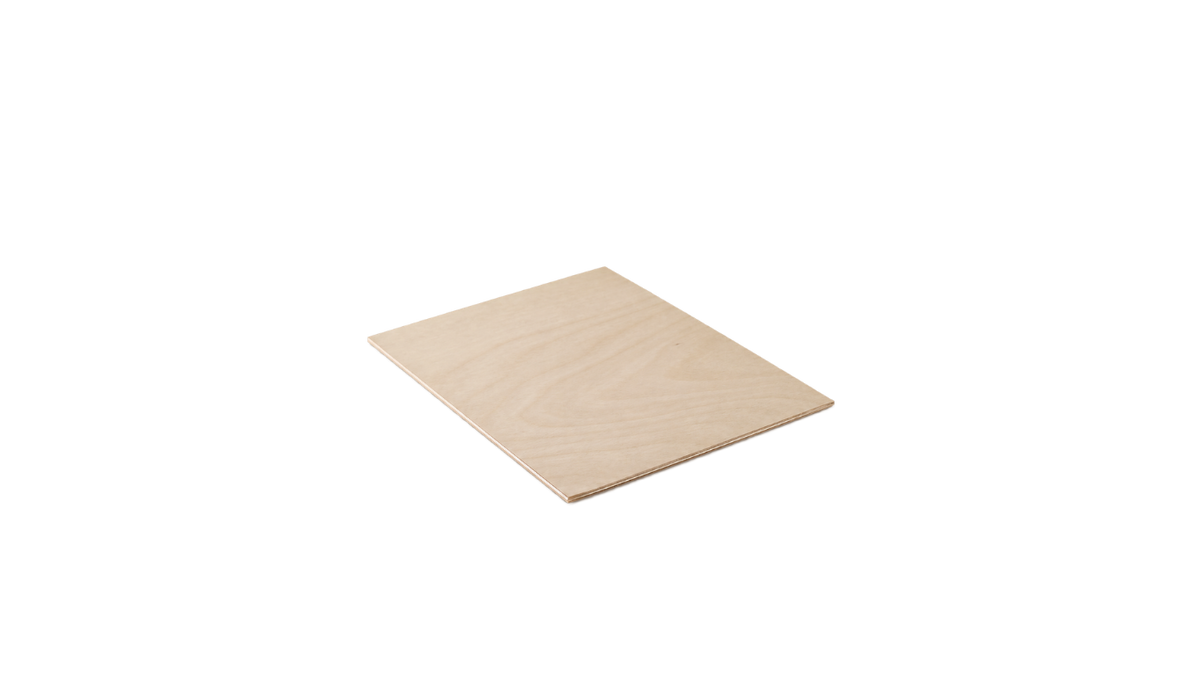 Apollon 3 mm unframed birch panel board, angled view