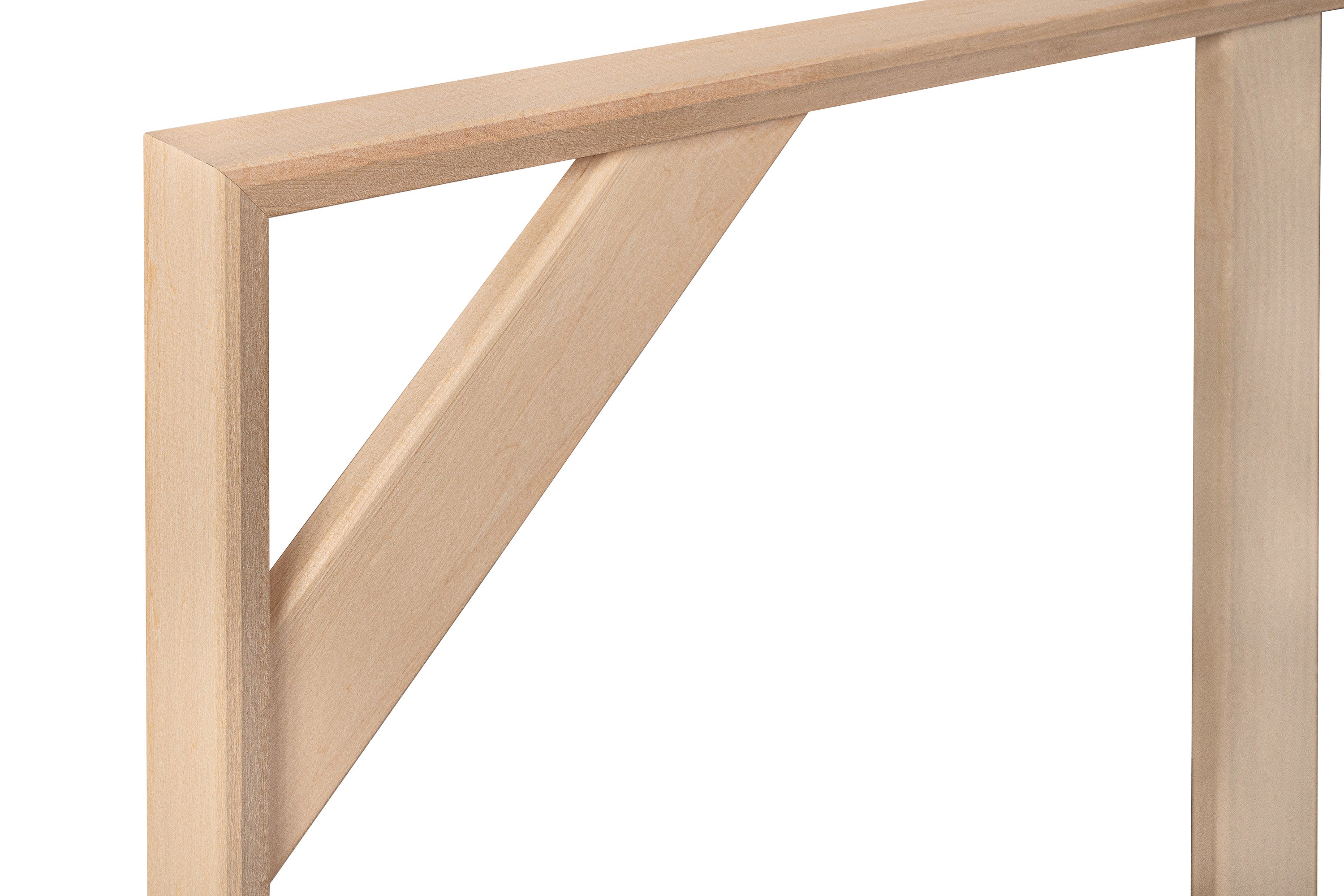 Apollon assembled 1½″ profile stretcher frame, 78 Series, alternate view