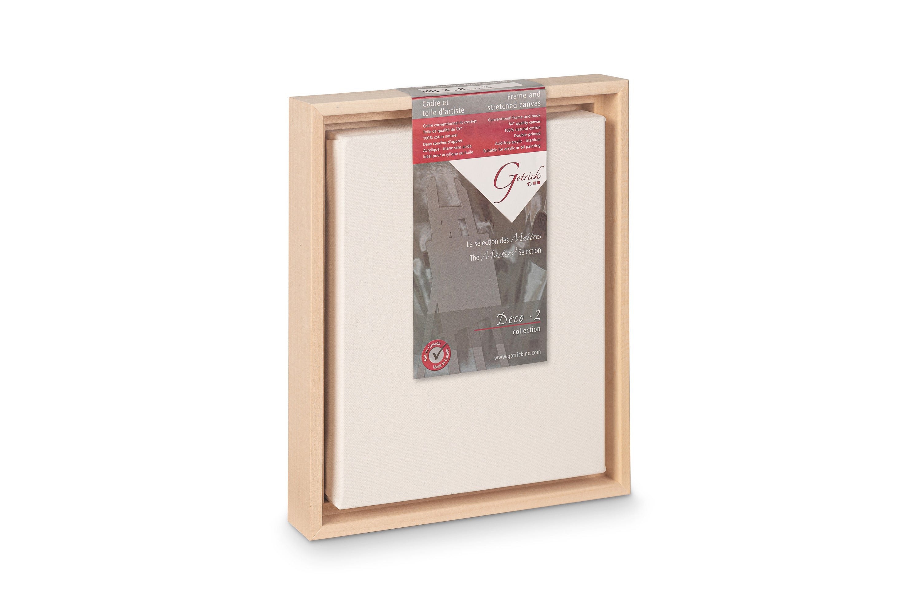 Apollon floating frame canvas, 1½″ gallery profile