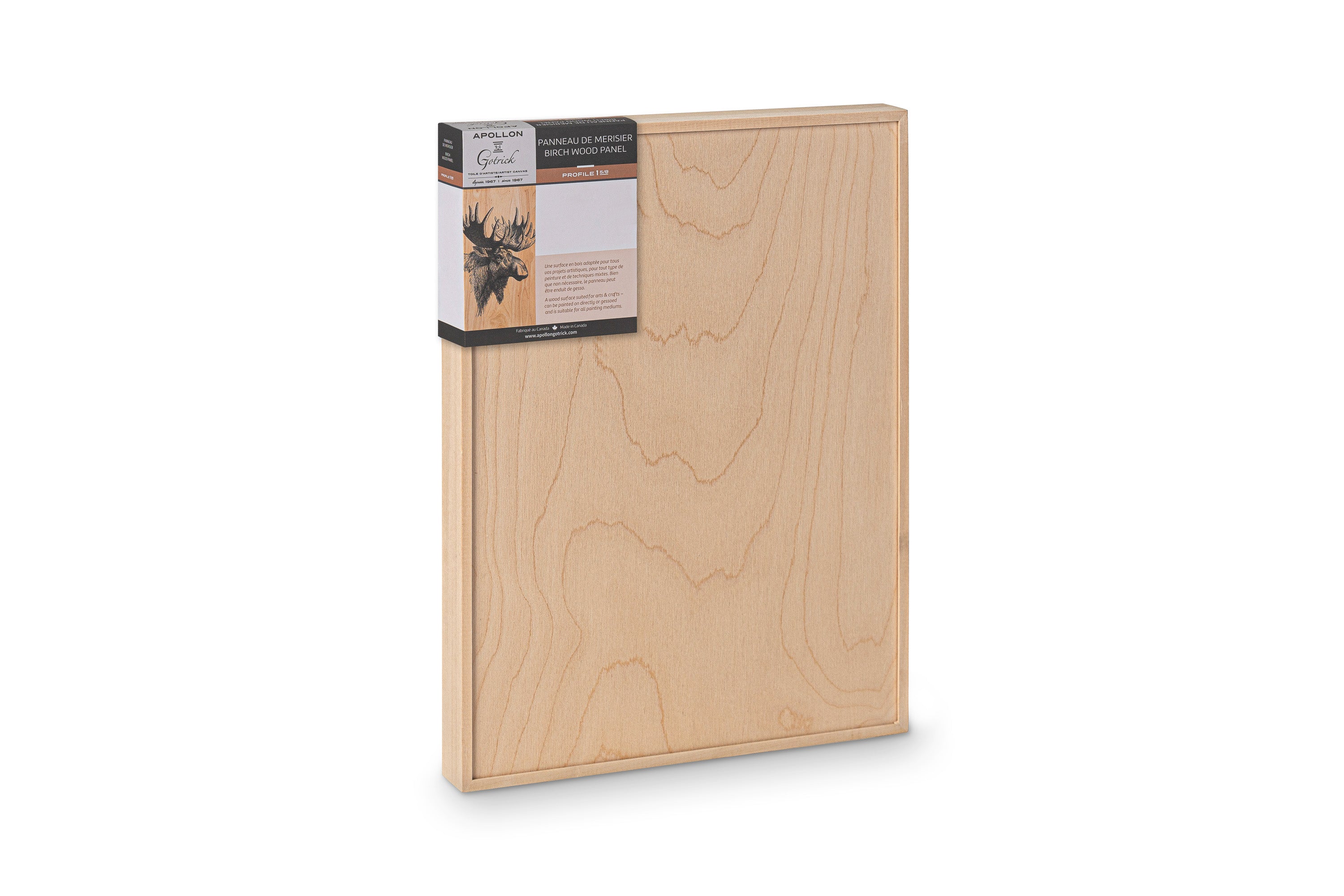 Apollon liquid art panel with raised edges, 1½″ profile
