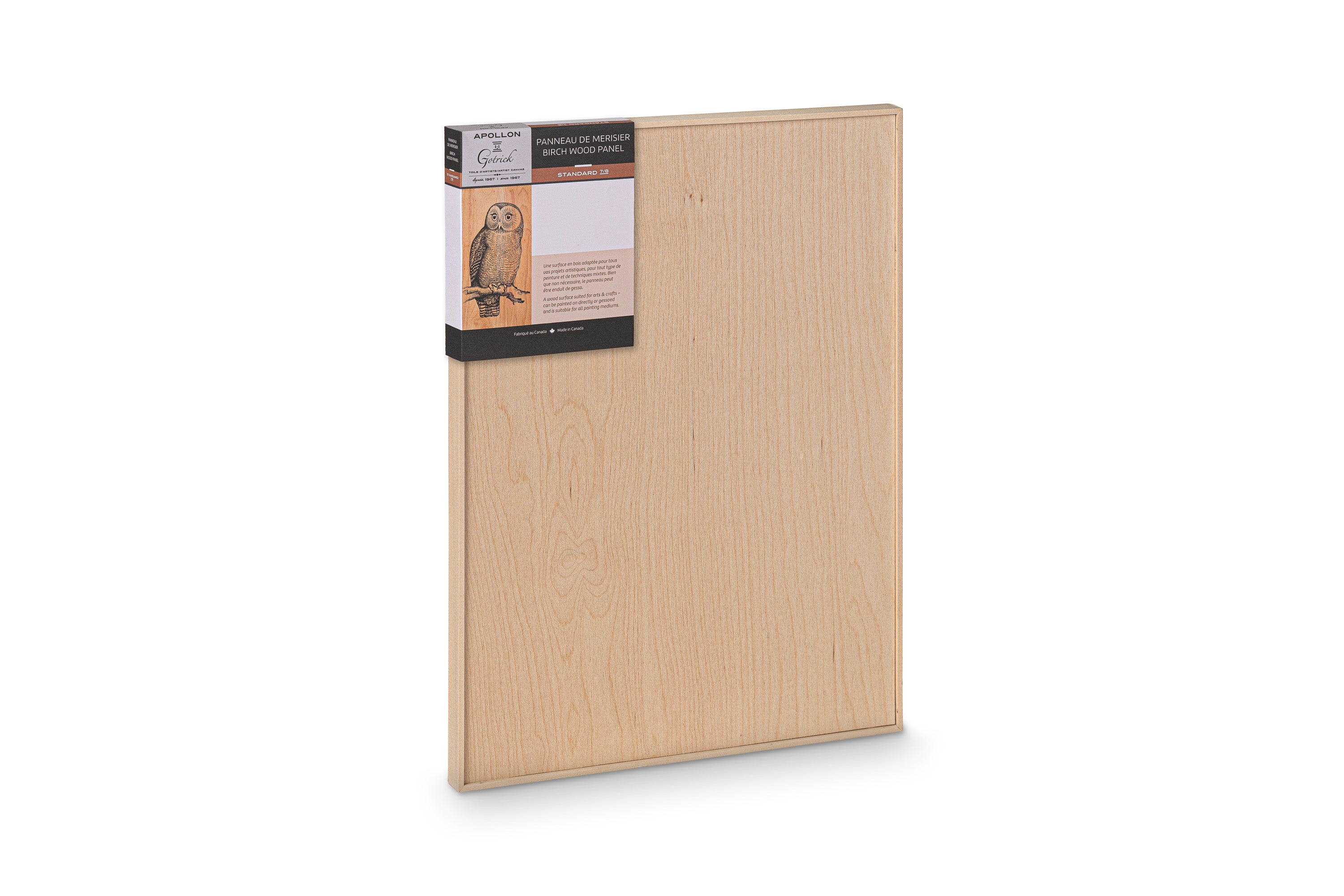 Apollon liquid art panel with raised edges, ¾″ profile
