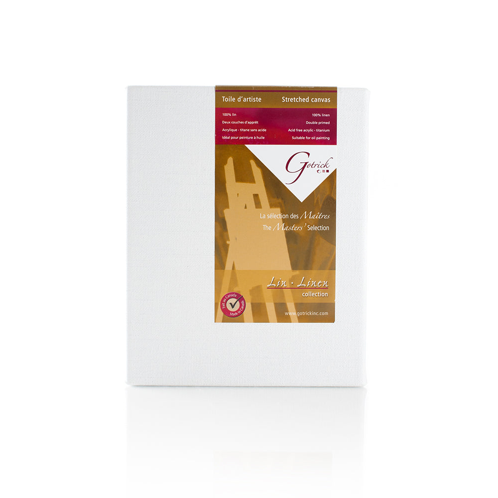 Apollon standard linen artist canvas, ¾″ profile, alternate view