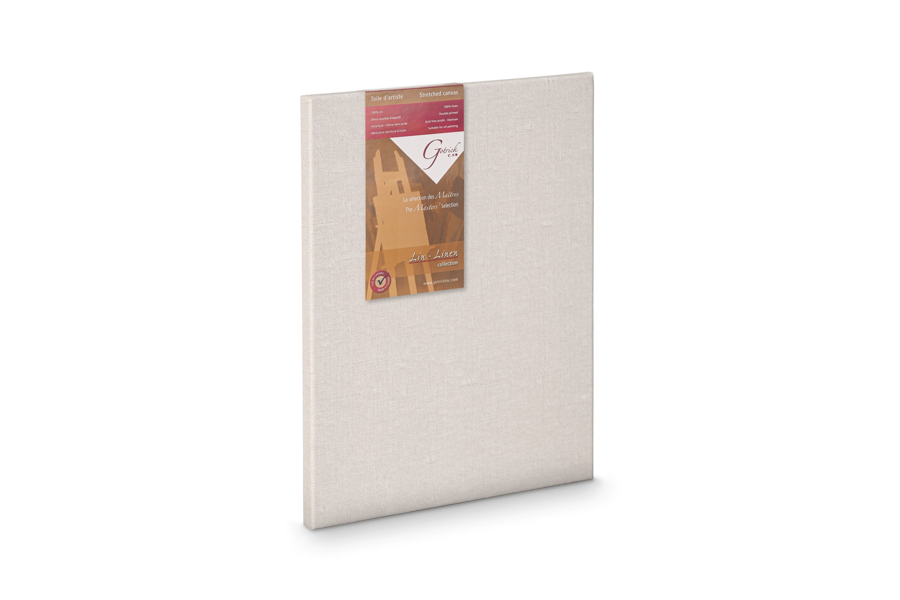 Apollon standard linen artist canvas, ¾″ profile