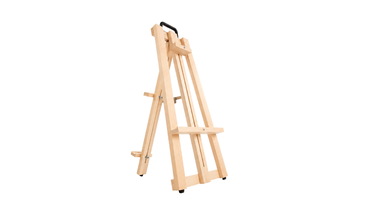 Apollon portable table easel, 26″, angled side view