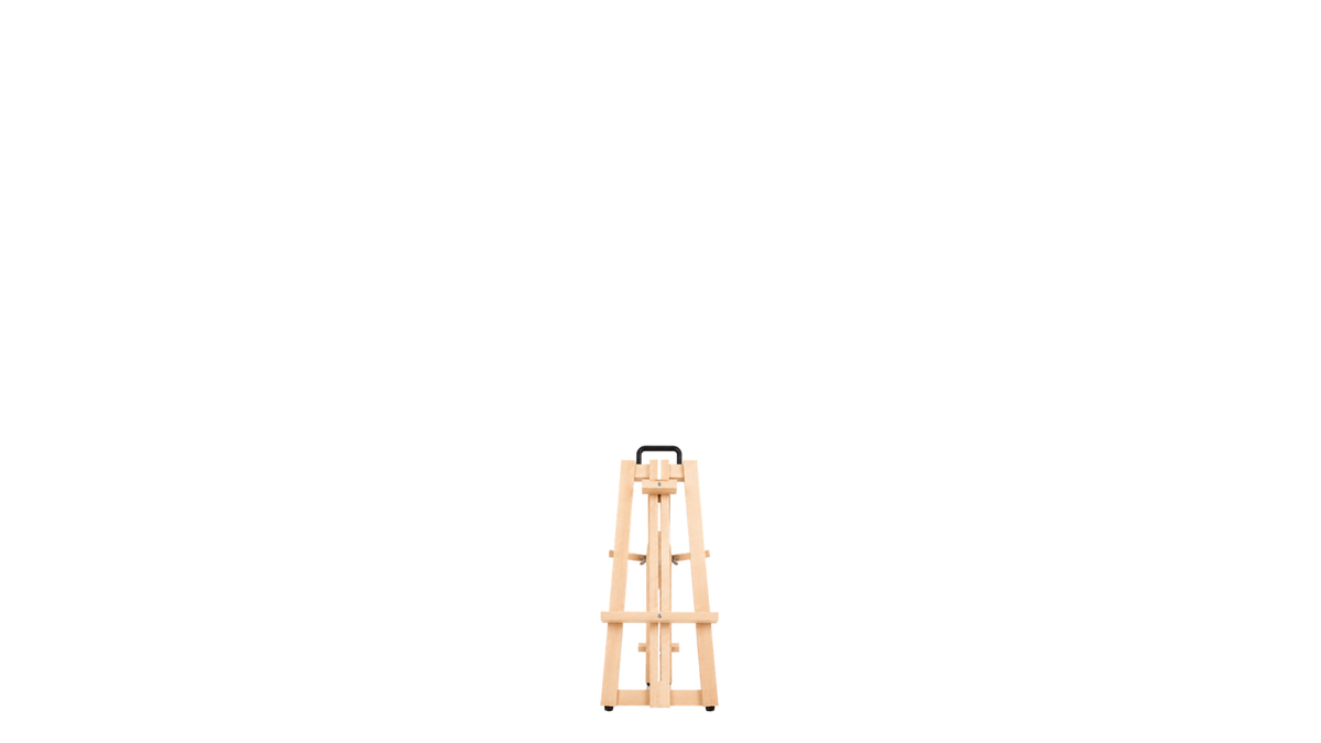Apollon portable table easel, 26″, compact front view