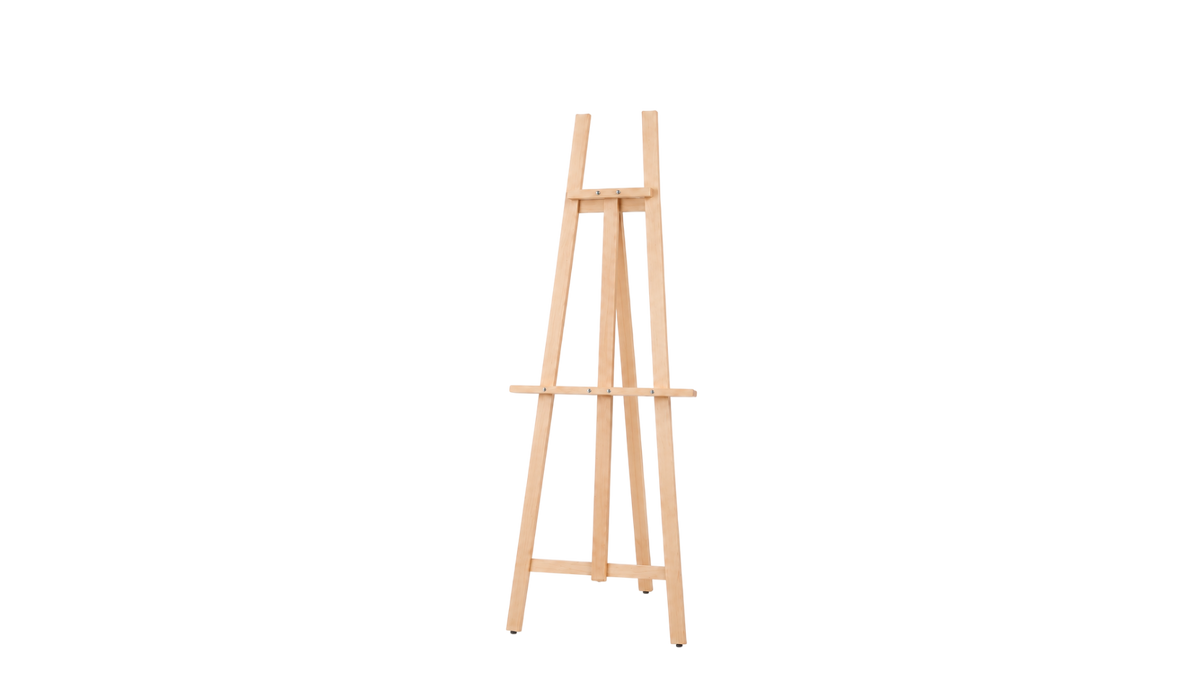 Apollon studio easel, 64″, angled side view
