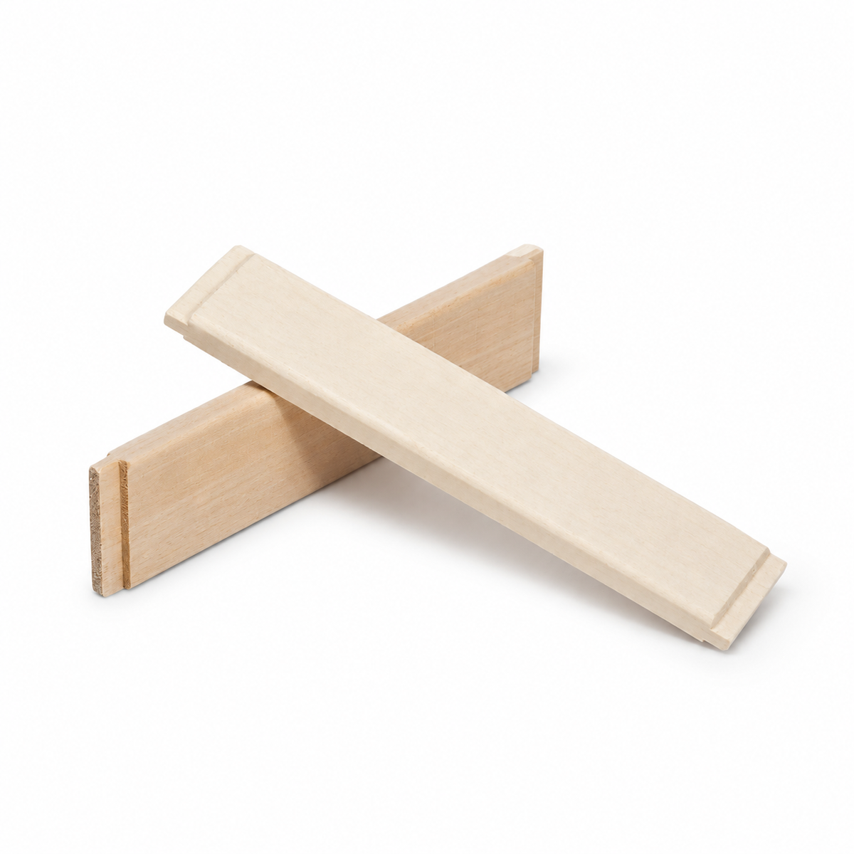 Apollon wooden canvas cross braces, crossed joint detail
