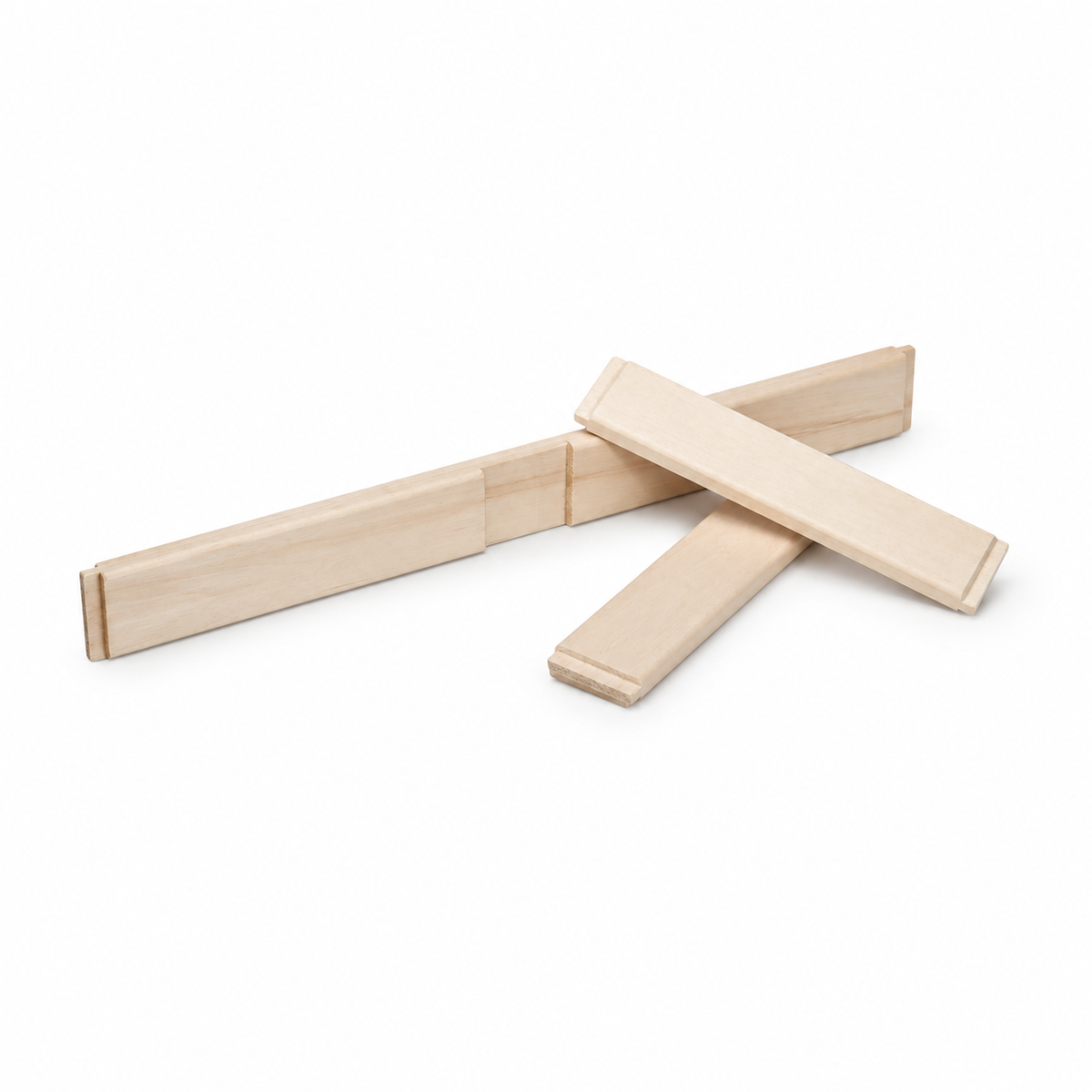 Apollon wooden canvas cross braces, interlocking joint view