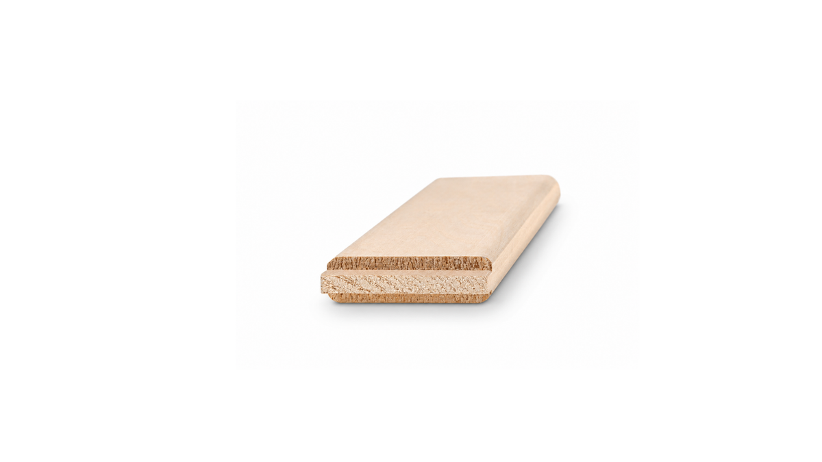 Apollon wooden canvas cross brace, close-up of end profile